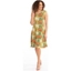 Picture of Panelled Floral Print Dress - PEAR/SEA BLUE/ORANGE - 20
