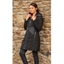 Picture of Panelled Hooded Coat - BLACK - L