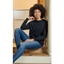 Picture of Pearl Detail Knitted Top - BLACK