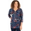 Picture of Printed And Embellished Tunic - BLUES - XL