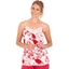 Picture of Printed Cami Pyjama Top - WHITE/RED