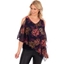 Picture of Printed Chiffon Layered Top - MIDNIGHT/PINK - 16