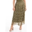 Picture of Printed Chiffon Pull On Maxi Skirt - OLIVE/LIME