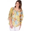 Picture of Printed Chiffon Top - PEAR/SEA BLUE/ORANGE