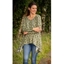 Picture of Printed Dipped Hem Knit Top - GREENS - M