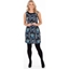 Picture of Printed Sleeveless Stretch Dress - NAVY/BLUE - XL