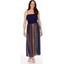Picture of Printed Strappy Maxi Dress - BROWN/BLUE - 12
