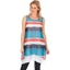 Picture of Printed Stripe Layered Sleeveless Tunic - BLUE/ORANGE - S