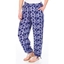 Picture of Printed Tie Hem Pull On Trousers - FRENCH BLUE/WHITE