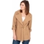 Picture of Self Tie Eyelet Coat - SAND - 18