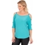 Picture of Shimmer Shoulder Strap Stretch Top - AQUA