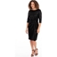 Picture of Shimmer Side Knot Dress - BLACK