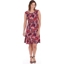 Picture of Short Sleeve Print Panel Jersey Dress - PINKS