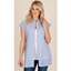 Picture of Short Sleeve Striped Tunic - WHITE/BLUE - 22