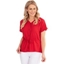 Picture of Short Sleeve Tie Waist Top - RED - 16