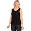 Picture of Sleeveless Beaded And Sequin Top - BLACK - XL