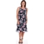 Picture of Sleeveless Floral Layered Chiffon Dress - MIDNIGHT - 14