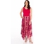 Picture of Sleeveless Hanky Hem Maxi Dress - CERISE - 18