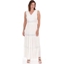 Picture of Sleeveless Lace Trim Boho Maxi Dress - WHITE - 22