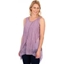 Picture of Sleeveless Layered Dip Hem Top - LILAC - M