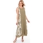 Picture of Sleeveless Layered Maxi Dress - OLIVE - 16
