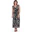 Picture of Sleeveless Printed Jersey Dress - BLACK/ECRU - 16