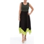 Picture of Sleeveless Smocked Maxi Dress - BLACK/LIME