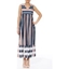 Picture of Sleeveless Striped Maxi Dress - DARK BLUE