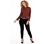 Picture of Slim Leg Cord Trousers - BLACK - 12