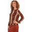 Picture of Smocked Blouse - RUST/BLACK - XL
