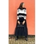 Picture of Sparkle And Stripe Jumper - BLACK/GREY/IVORY - XXL