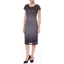 Picture of Sparkle Ombre Short Sleeve Shift Dress - BLACK/SILVER
