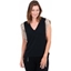 Picture of Sparkle Sleeve V Neck Top - BLACK - S