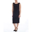 Picture of Sparkle Sleeveless Cowl Back Fitted Midi Dress - BLACK