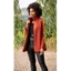 Picture of Sparkle Textured Jacket - BURNT ORANGE SUEDE - XL