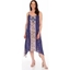 Picture of Strappy Embroidered and Printed Lightweight Dress - BLUE - 12