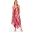 Picture of Strappy Lightweight Printed Harem Jumpsuit - CERISE