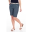 Picture of Striped Belted Stretch Shorts - BLUE - 16