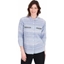 Picture of Striped Cotton Embellished Shirt - BLUE