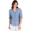 Picture of Striped Fitted Cotton Shirt - BLUE