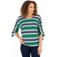 Picture of Striped Knit Top - GREEN/NAVY - M