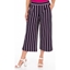 Picture of Striped Wide Leg Cropped Trousers - MIDNIGHT/PINK - 10