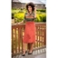 Picture of Suedette Midi Skirt With Belt - RUST - 22