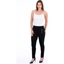 Picture of Suedette Pointe Contrast Leggings - BLACK - 14