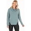 Picture of Super Soft Cowl Neck Top - GREEN MARL - XXL