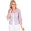 Picture of Three Quarter Sleeve Lace Cover Up - PASTEL LILAC - XL
