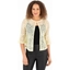 Picture of Three Quarter Sleeve Lace Cover Up - SOFT LEMON - M
