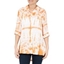 Picture of Tie Dye Dip Hem Blouse - ORANGE/WHITE