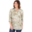 Picture of Tie Dye Sequin Trim Shirt - GREEN