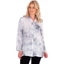 Picture of Tie Dye Sequin Trim Shirt - GREY